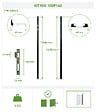 CASANOOV - Casanoov Portillon 1m FOLYA H.140  cm + Kit inversion ouverture - vignette