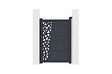 CASANOOV - Casanoov Portillon aluminium gris CERVINA RUIVO 1m hauteur 140  cm - vignette