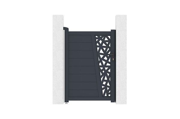 CASANOOV - Casanoov Portillon aluminium gris CERVINA RUIVO 1m hauteur 140  cm - large