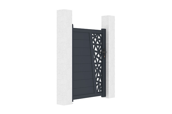 CASANOOV - Casanoov Portillon aluminium gris CERVINA RUIVO 1m hauteur 140  cm - large