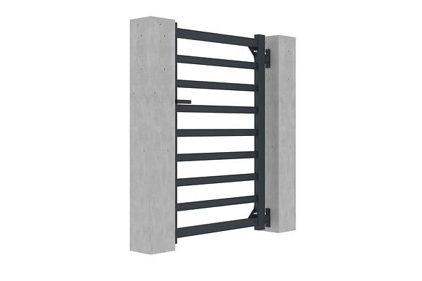 CASANOOV - Casanoov Portillon 1m ANTELAO H.140  cm aluminium gris - large