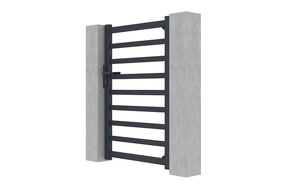 CASANOOV - Casanoov Portillon 1m ANTELAO H.140  cm aluminium gris - large