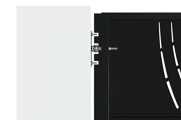 CASANOOV - Casanoov Portillon acier L.1m NALI VELETA H.200  cm noir mat - large