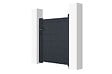 CASANOOV - Casanoov Portillon 1m EIGER H.115  cm + 2 Poteaux H.166  cm aluminium gris - vignette