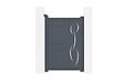 CASANOOV - Casanoov Portillon ajustable en largeur 1m LIFE H.140  cm alu gris - vignette