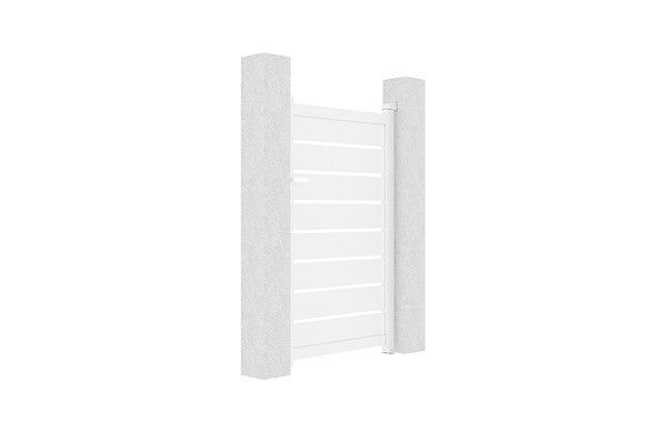 CASANOOV - Casanoov Portillon 1m VOGEL H.160  cm aluminium blanc - large