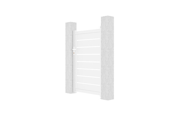 CASANOOV - Casanoov Portillon 1m VOGEL H.160  cm aluminium blanc - large