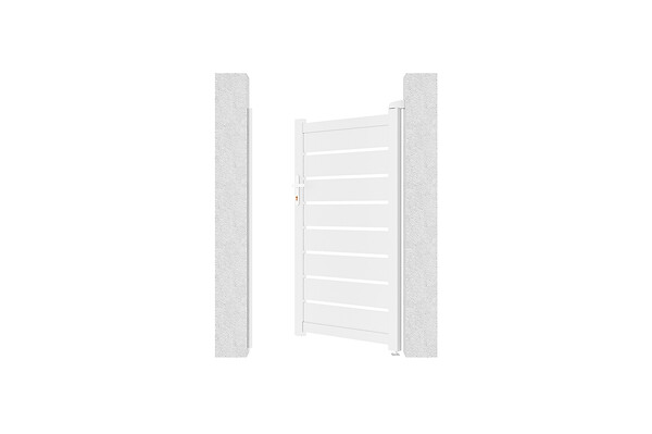 CASANOOV - Casanoov Portillon 1m VOGEL H.160  cm aluminium blanc - large