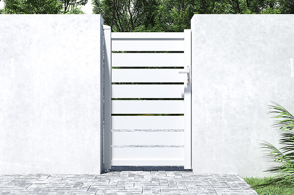 CASANOOV - Casanoov Portillon 1m VOGEL H.160  cm aluminium blanc - large