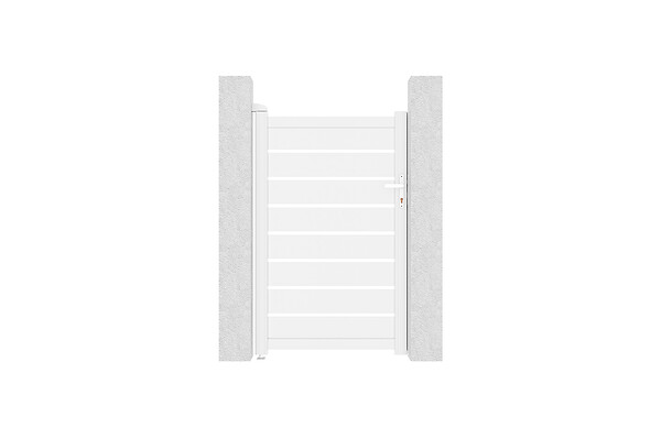 CASANOOV - Casanoov Portillon 1m VOGEL H.160  cm aluminium blanc - large