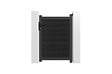 CASANOOV - Casanoov Portillon bois composite plein 1m ATHOS H.140 cm gris anthracite avec cadre aluminium - vignette
