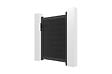 CASANOOV - Casanoov Portillon bois composite plein 1m ATHOS H.140 cm gris anthracite avec cadre aluminium - vignette