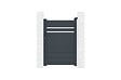 CASANOOV - Casanoov Portillon ajustable en largeur 1m CIMONE H.140  cm alu gris - vignette