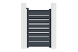 CASANOOV - Casanoov Portillon ajustable en largeur 1m VOGEL H.160  cm alu gris - vignette