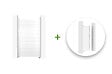 CASANOOV - Casanoov Portillon 1m EIGER H.180  cm blanc + Kit inversion ouverture - vignette