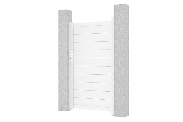 CASANOOV - Casanoov Portillon 1m EIGER H.180  cm blanc + Kit inversion ouverture - large