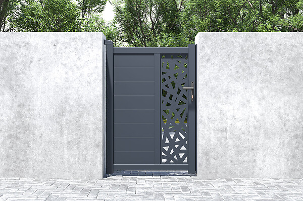 CASANOOV - Casanoov Portillon aluminum gris 1m RUIVO H.140 cm - large