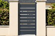 CASANOOV - Casanoov Portillon 1m VOGEL H.180 cm + 2 poteaux en aluminium gris ELDA - vignette