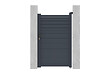 CASANOOV - Casanoov Portillon 1m CARPATIA H.160  cm aluminium gris - vignette