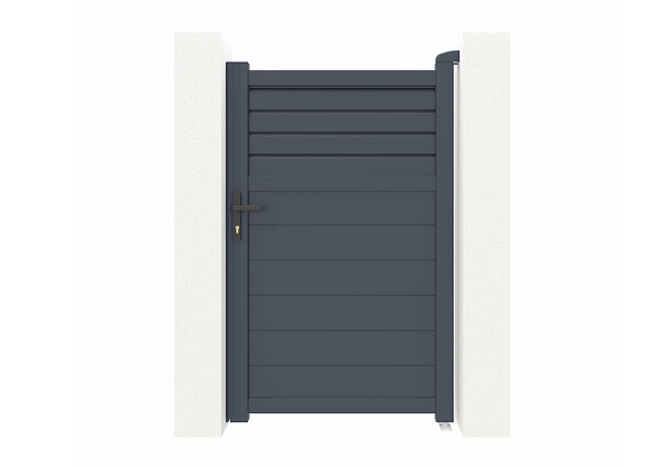 CASANOOV - Casanoov Portillon 1m CARPATIA H.160  cm aluminium gris - large