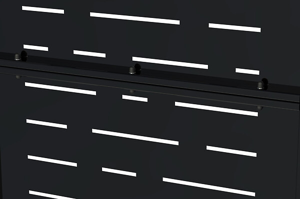 CASANOOV - Casanoov Portillon acier L.1m NALI ARLBERG H.200  cm noir mat - large