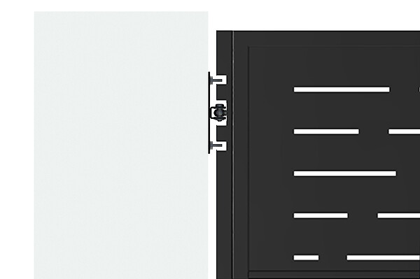 CASANOOV - Casanoov Portillon acier L.1m NALI ARLBERG H.200  cm noir mat - large