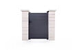 CASANOOV - Casanoov Portillon ajustable en largeur 1m EIGER H.140  cm alu gris - vignette