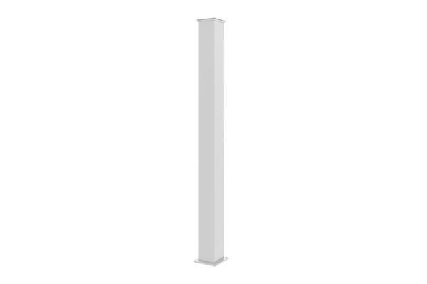 CASANOOV - Casanoov Portillon 1m EIGER H.180  cm + 2 Poteaux H.190  cm aluminium blanc - large