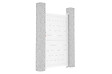 CASANOOV - Casanoov Portillon 1m EIGER H.180  cm + 2 Poteaux H.190  cm aluminium blanc - vignette