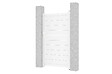 CASANOOV - Casanoov Portillon 1m EIGER H.180  cm + 2 Poteaux H.190  cm aluminium blanc - vignette