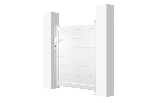 CASANOOV - Casanoov Portillon 1m EIGER H.115  cm aluminium blanc - large