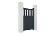 CASANOOV - Casanoov Portillon 1m SANTIS H.140  cm aluminium gris - vignette