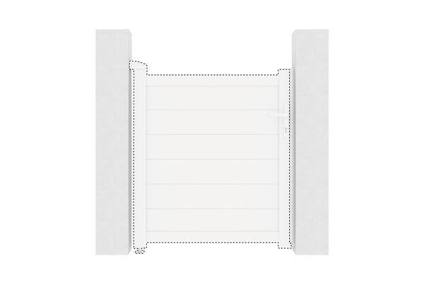 CASANOOV - Casanoov Kit d'inversion portillon coloris blanc EIGER 100x115 cm - large