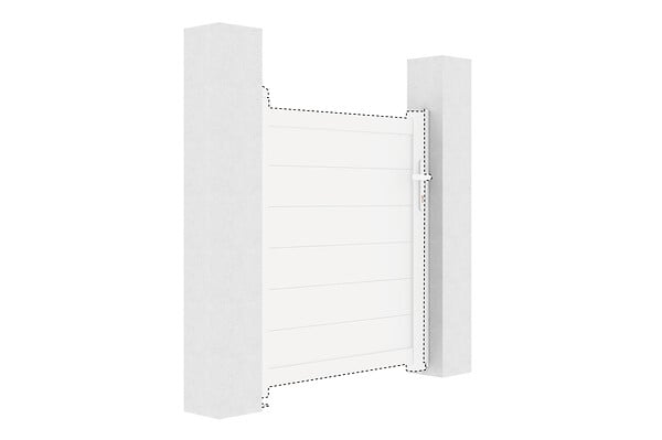 CASANOOV - Casanoov Kit d'inversion portillon coloris blanc EIGER 100x115 cm - large