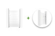 CASANOOV - Casanoov Portillon 1m EIGER H.160  cm blanc + Kit inversion ouverture - vignette