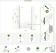 CASANOOV - Casanoov Portillon 1m EIGER H.160  cm blanc + Kit inversion ouverture - vignette