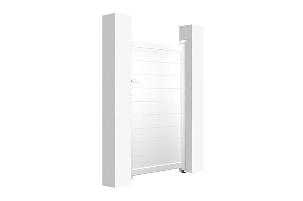 CASANOOV - Casanoov Portillon 1m EIGER H.160  cm blanc + Kit inversion ouverture - large