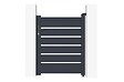 CASANOOV - Casanoov Portillon ajustable en largeur 1m VOGEL H.120  cm alu gris - vignette
