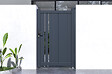 CASANOOV - Casanoov Portillon ajustable en largeur 1m GIONA H.160  cm alu gris - vignette