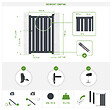CASANOOV - Casanoov Portillon 1m VEYMONT H.160  cm aluminium gris - vignette