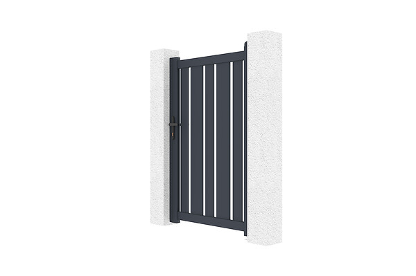 CASANOOV - Casanoov Portillon 1m VEYMONT H.160  cm aluminium gris - large