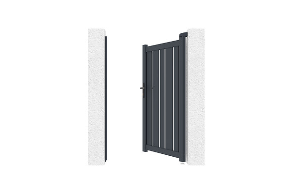 CASANOOV - Casanoov Portillon 1m VEYMONT H.160  cm aluminium gris - large