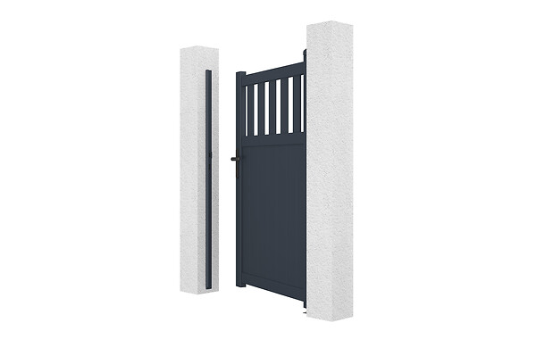 CASANOOV - Casanoov Portillon 1m SANTIS H.160  cm aluminium gris - large