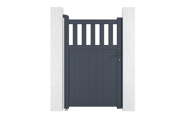 CASANOOV - Casanoov Portillon 1m SANTIS H.160  cm aluminium gris - large