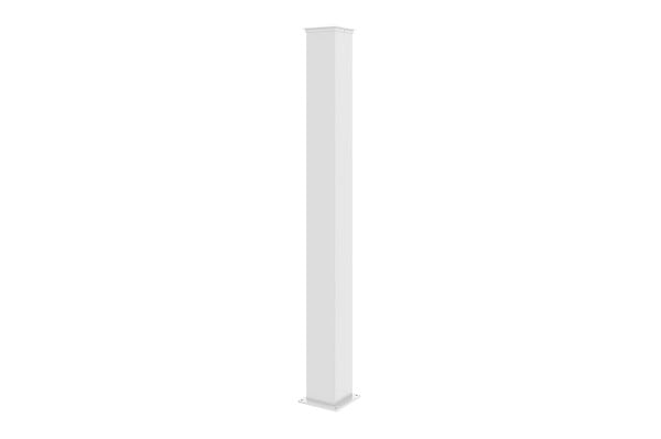 CASANOOV - Casanoov Portillon 1m EIGER H.140  cm + 2 Poteaux H.166  cm aluminium blanc - large