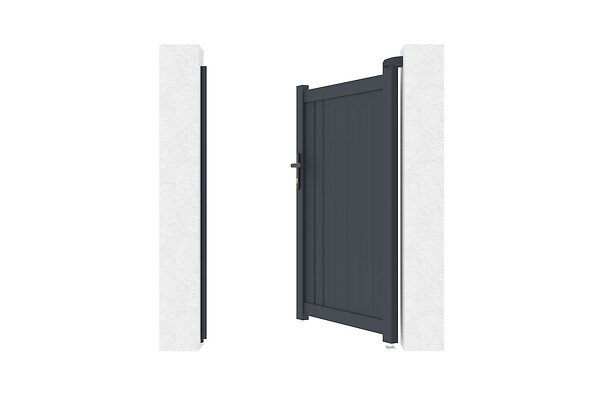 CASANOOV - Casanoov Portillon 1m GIONA H.140  cm aluminium gris - large
