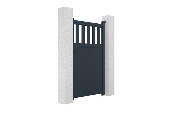 CASANOOV - Casanoov Portillon ajustable en largeur 1m SANTIS H.160  cm alu gris - large