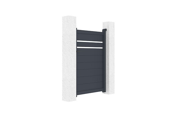 CASANOOV - Casanoov Portillon 1m CIMONE H.140  cm aluminium gris - large