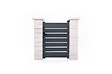 CASANOOV - Casanoov Portillon 1m VOGEL H.140  cm + 2 poteaux en aluminium gris ELDA - vignette