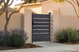 CASANOOV - Casanoov Portillon 1m VOGEL H.140  cm + 2 poteaux en aluminium gris ELDA - vignette